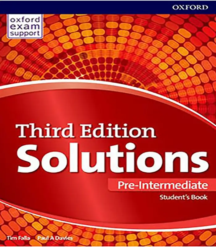 کتاب سولوشن پری اینترمدیت Solutions pre intermediate