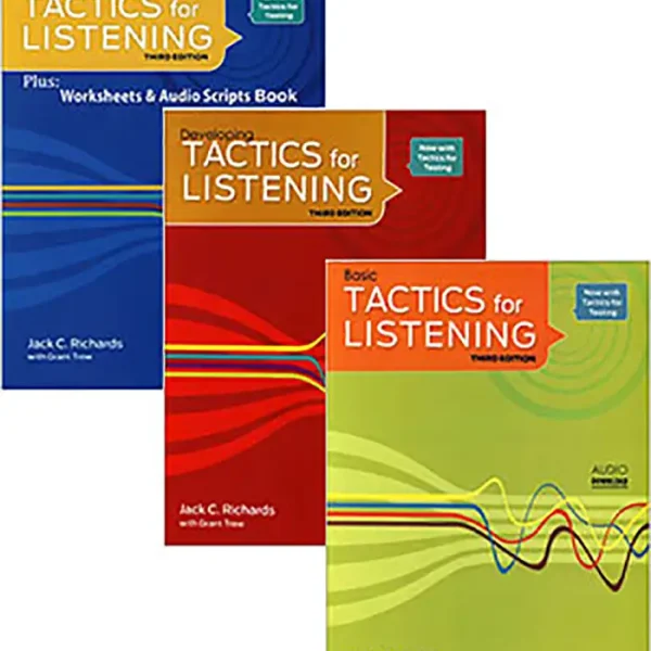 پک 3 جلدی کتاب تکتیس فور لیسنینگ TACTICS for Listening سایز رحلی