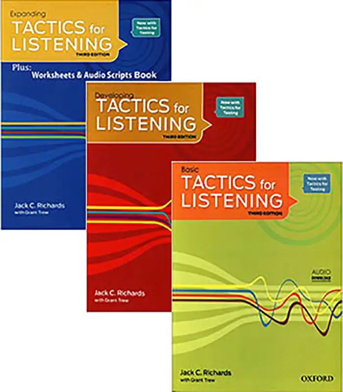 پک 3 جلدی کتاب تکتیس فور لیسنینگ TACTICS for Listening سایز رحلی