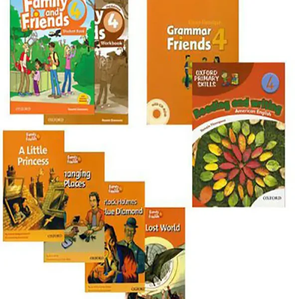 پک کامل کتاب فمیلی اند فرندز 4 Family and Friends 4 pack