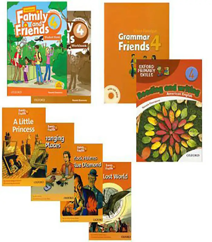 پک کامل کتاب فمیلی اند فرندز 4 Family and Friends 4 pack