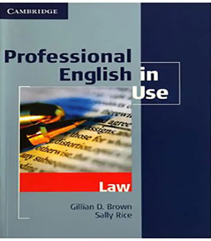 کتاب Professional English in Use Law