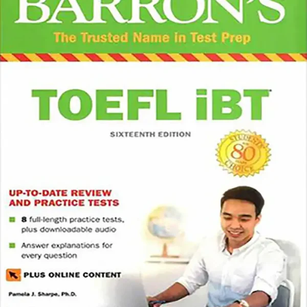 کتاب تافل آی بی تی بارونز TOEFL iBT BARRONSویرایش شانزدهم