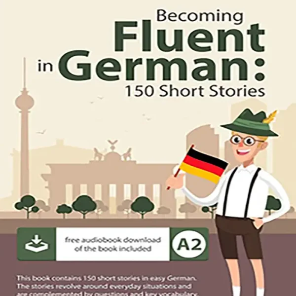 کتاب داستان آلمانی بیکامینگ فلوئنت این جرمن Becoming fluent in German 150 Short Stories A2