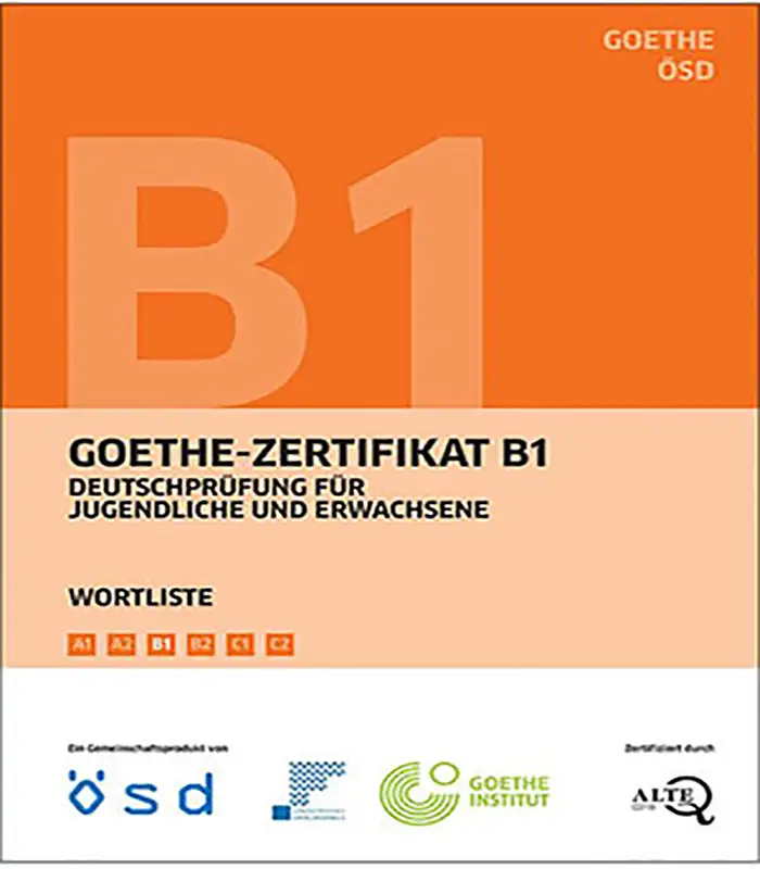 کتاب زبان آلمانی Goethe Zertifikat B1 Wortliste Deutsch