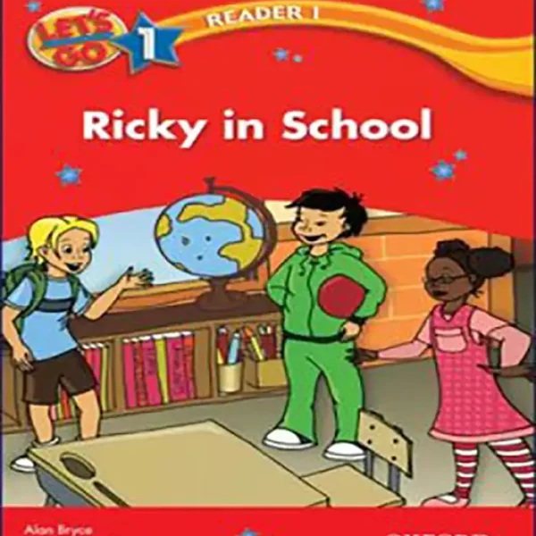 کتاب لتس گو1 ریدرز ریکی این اسکولLet’s Go 1 Readers Ricky In School