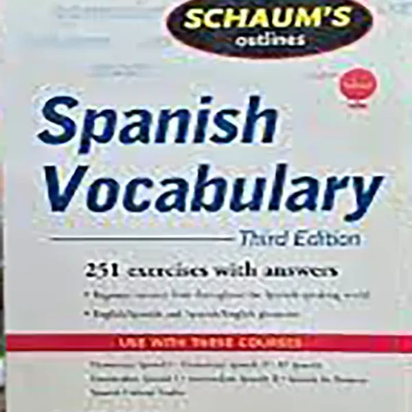 Schaums Outline of Spanish Vocabulary 4th Edition کتاب