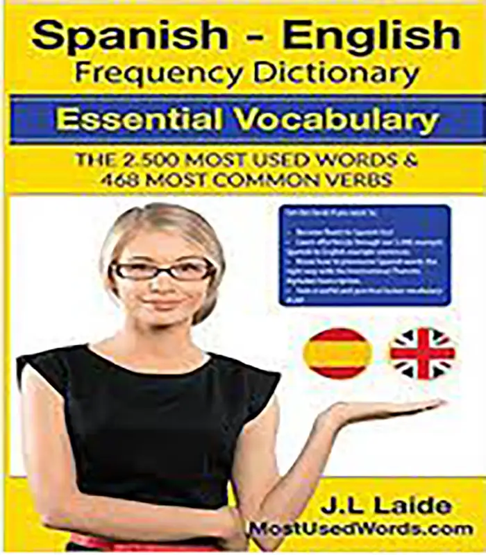 Spanish English Frequency Dictionary Essential Vocabulary کتاب